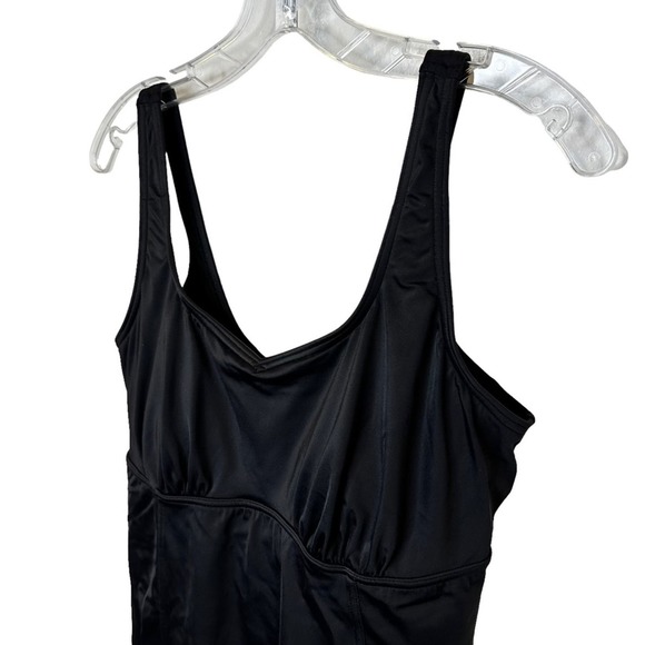 Lands End Womens One Piece Bathing Suit Black 16 - Picture 2 of 11